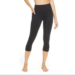 Never Worn! Z by Zella Live In High Waist Pocket Crop Leggings/Black/Size XS